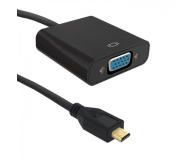 Qoltec Adapter Micro HDMI D męski / VGA żeński | 0,2m 50402 - 1374314 - zdjęcie 1